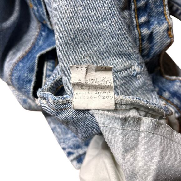 Vintage 80s Acid Wash Levi’s 550 Orange Tab Jeans Mom Jeans 34x30 - Picture 9 of 9